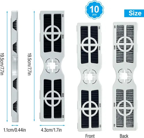 Miniatura 2 de Paquete de 10 filtros de aire FRGPAAF2 PureAir AF-2 compatibles con Frigidaire, filtro de aire de repuesto para mantener fresco el aire