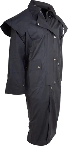 Miniatura 9 de Chaqueta negra de The OILSKIN DROVER DUSTER WESTERN AUSTRALIAN EXTERIOR RESISTENTE RESISTENTE CALIENTE