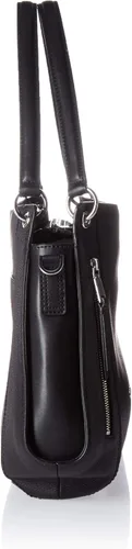 Miniatura 3 de Calvin Klein Melanie Pebble cuero Slouchy Zip Face Hobo