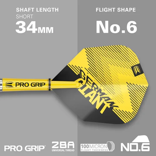 Miniatura 4 de Target Darts Gabriel Clemens Tungsten Steel Tip Darts Set - 9 Pro Grip Shafts - 9 Pro Ultra Flights – Dart Wallet - Dart Counter App Coupon Bundle