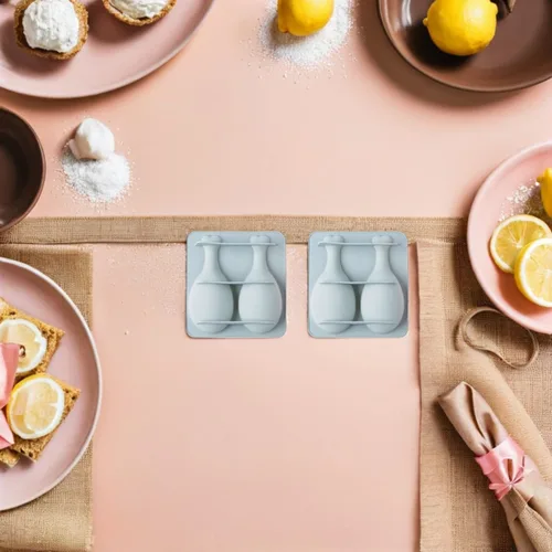 Miniatura 3 de YARNOW Cook Mold - Molde de silicona para tartas, 2 piezas, diseño de pierna de pollo, herramienta para hornear para pastel de chocolate y galletas