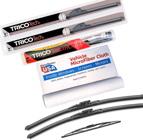 Miniatura 26 de Juego de limpiaparabrisas para Lexus ES300 1992 Trico Tech Beam Blades Juego de limpiaparabrisas con microfibra interior de coche