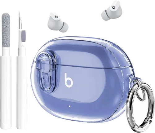 Miniatura 8 de Funda para Beats Studio Buds/Studio Buds Plus 2021/2023 con clip de cierre para hombres, GARTOO con kit de limpieza, funda protectora y lápiz