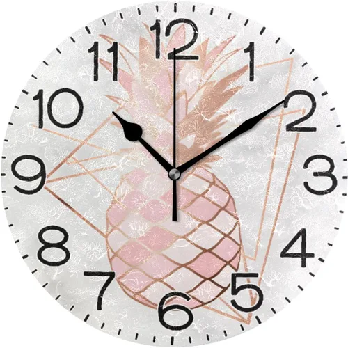Miniatura 15 de ALAZA Reloj de pared cardenal de pájaro rojo de invierno, funciona con pilas, sin tictac, de cuarzo, analógico, rústico, rústico, reloj redondo