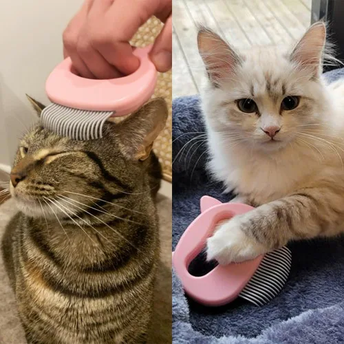 Miniatura 6 de Leo's Paw El peine de masaje original para eliminar el pelo de mascotas, cepillo suave para eliminar el pelo de mascotas, herramienta de Rosa