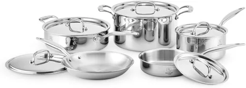 Miniatura 7 de Heritage Steel juego de 8 piezas de utensilios de cocina serie Titanium 316Ti Hecho en EE. UU. Acero inoxidable de 5 capas con construcción