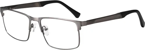 Miniatura 8 de Dollger Gafas de luz azul para hombre, marco de metal, rectangular, pantalla de computadora, lentes de bloqueo de luz azul