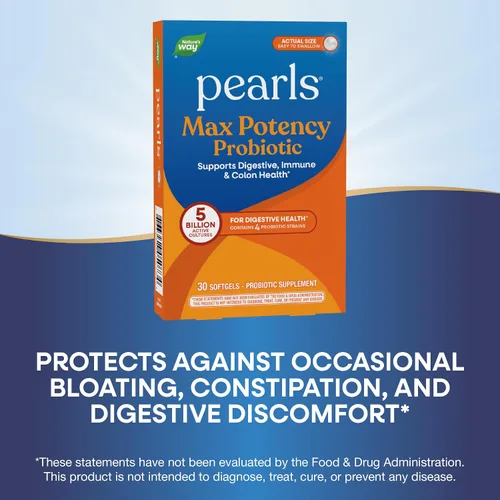 Miniatura 4 de Perlas de probióticos enzimáticos Probiotic Pearls Max Pontency. 5 mil millones de cultivos activos con triple capa avanzada, 30