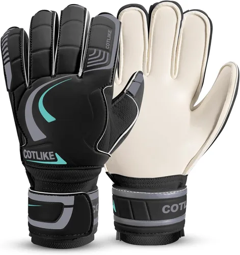 Guantes de portero de fútbol – Guantes de portero de fútbol para niños, niñas, jóvenes y adultos, guantes de portero de fútbol de látex de 0.18