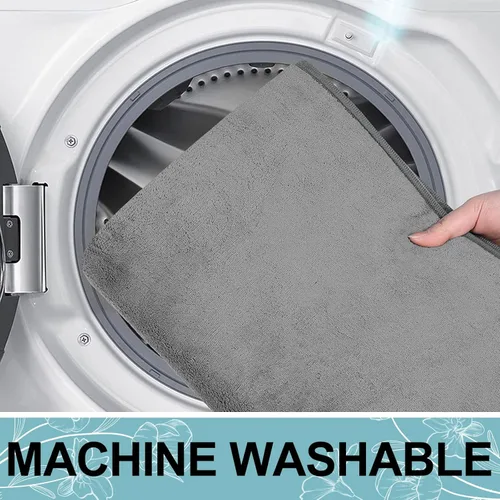 Miniatura 7 de Smiry Tapete de Baño de Espuma Viscoelástica de 24x16 Pulgadas, Tapetes de Baño Extra Suaves y Absorbentes, Alfombra Antideslizante Lavable para Gris
