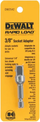 Miniatura 15 de DeWalt DW2542 1/4 pulgadas. Disco Hex hasta 3/8 pulgadas, adaptador de enchufe