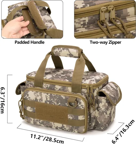 Miniatura 5 de Rexmica Bolsa de herramientas pequeña con fondo acolchado grueso y antifricción, organizador de almacenamiento de herramientas para hombres, bolsa