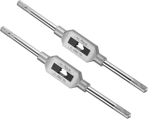 Miniatura 9 de Mango de llave de grifo, ajuste M3-M12 W1/8-1/2 tamaño de grifos, aleación de zinc y acero al carbono, herramienta de mano de roscado ajustable