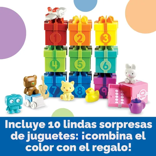 Miniatura 4 de Learning Resources Fiesta Sorpresa de Contar - Juguetes Montessori para Niños Pequeños, Actividades de Apilamiento Preescolar, Juego de Combinación