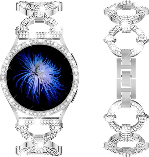 Miniatura 10 de Mesime Correas brillantes compatibles con Samsung Galaxy Watch 8/7 1.575 in 1.732 in, 0.787 in, correa de repuesto elegante Galaxy Watch 8/7