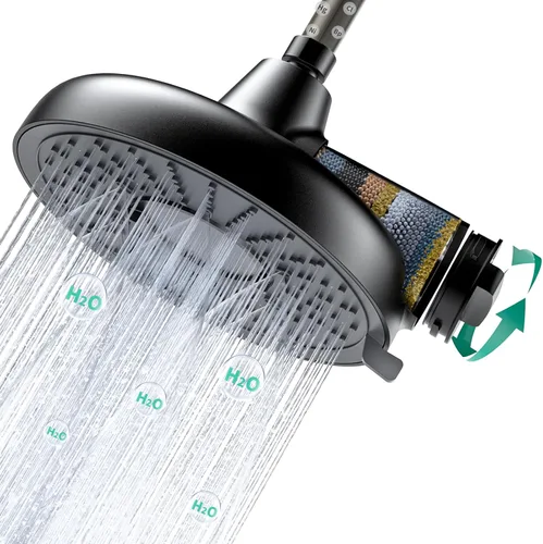 Miniatura 4 de Longriver Cartucho de repuesto para cabezal de ducha filtrado F8, compatible con productos idénticos, 99% elimina cloro, metales pesados