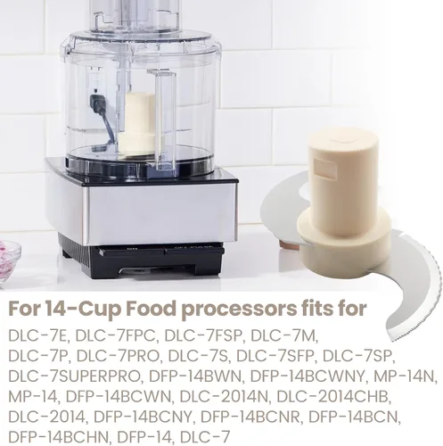 Miniatura 5 de DLC-001TXB - Cuchilla principal de acero inoxidable para procesador de alimentos Cuisinart de 14 tazas, compatible con Cuisinart DLC-2014