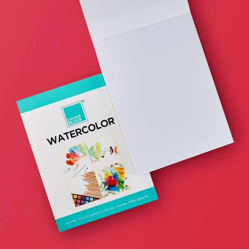 Miniatura 2 de COLOUR BLOCK Bloc de papel de acuarela 25 hojas 9 x 12 pulgadas Bloc de dibujo grueso y absorbente Ideal para rotulador de pintura