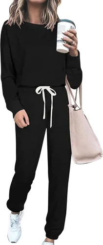 Miniatura 53 de Prettygarden - Conjunto de pijama de dos piezas para mujer, diseño de teñido anudado, sudadera informal de manga larga con pantalones largos, ropa