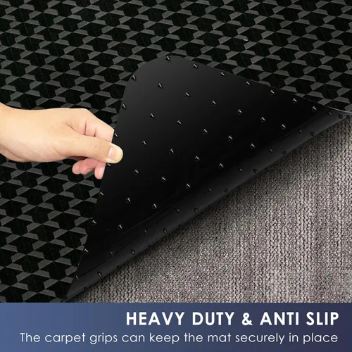 Miniatura 2 de Vicwe Alfombrilla para Silla de Oficina para Alfombra, 48"x36" Protector de Suelo Antideslizante Impermeable Alfombrilla para Silla de Escritorio