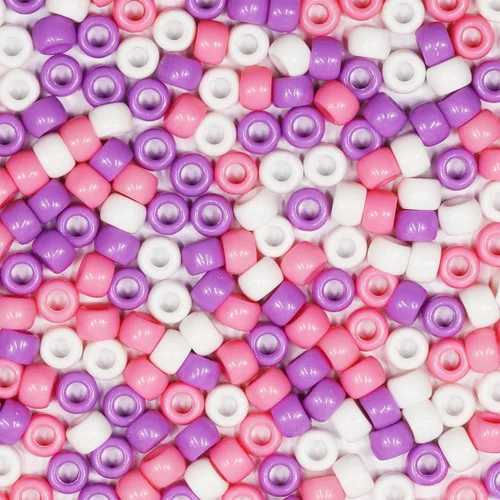Miniatura 22 de 1000 cuentas de pony negras de 0.236 x 0.32 pulgadas para pulseras, trenzas de pelo y manualidades de bricolaje, solo para uso en manualidades