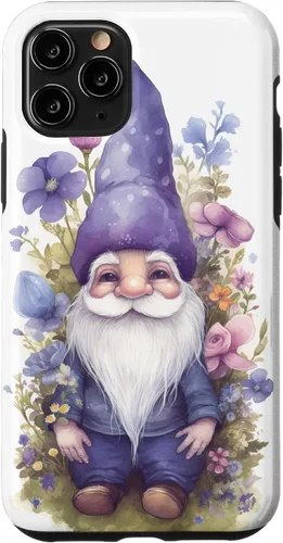 Miniatura 28 de Funda para iPhone 12/12 Pro Cute Purple Aesthetic Anemones Flower Pattern Lavender Gnomo