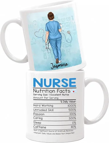 Miniatura 13 de Taza de café con nombre personalizado para médicos, taza de café personalizada para médicos, regalo para hombres, hombres, doctores, estetoscopio