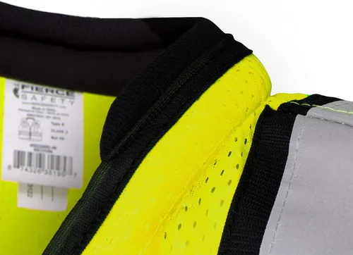 Miniatura 4 de SU350G Surveyors Clase 2 - Chaleco de seguridad con bolsillos para tablet y acolchado para el cuello, cumple con la norma ANSI/ISEA 107-2015, Verde