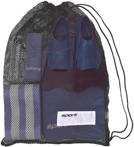 Miniatura 10 de Bolsas de Equipo de Natación Sporti, Mochila de Cordón de Malla, Bolsa de Natación para Nadadores, Mochila de Malla para la Playa Verde