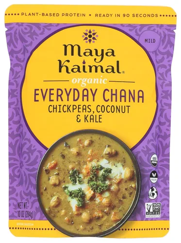 Miniatura 15 de MAYA KAIMAL Chana orgánica diaria con tomate + cebolla, 10 onzas