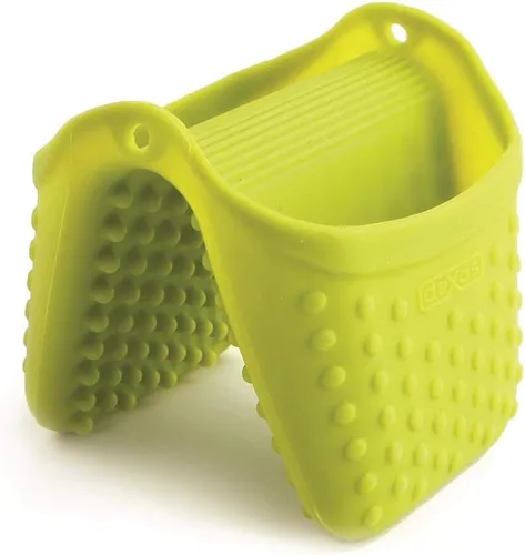 Miniatura 11 de Dexas Mini guante de horno de silicona con puntas elevadas, resistente al calor hasta 450 °F, verde, apto para lavavajillas de 3.5 pulgadas