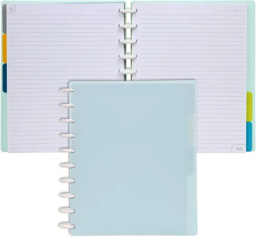 Miniatura 34 de Talia - Cuadernos de notas con tapas, planificador, personalizables, (Azul de Verano, Junior (5.5 pulgadas x 8.5 pulgadas)) Azul verano