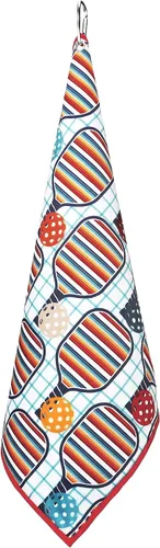 Miniatura 4 de Millie Rose - Toallas de pickleball con estampados de moda, bonitas toallas atléticas de microfibra y algodón de 15 x 17 pulgadas con clip de Arco