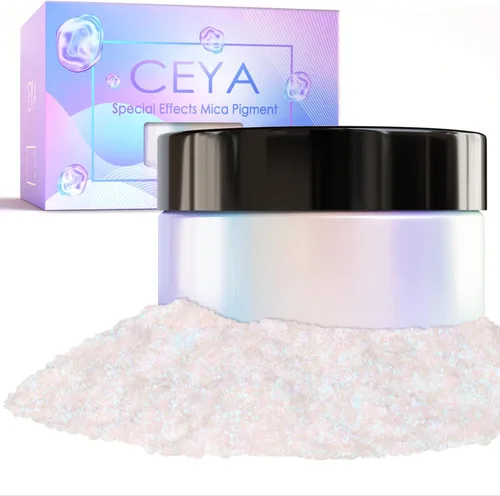Ceya Polvo de mica camaleón, 1.8 onzas/1.76 oz de polvo cromado Midnight Dream Chrome, pigmento de cambio de color con efecto nacarado de grado