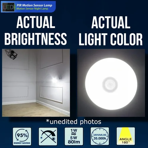 Miniatura 2 de Luz nocturna LED brillante con sensor de movimiento, 6 W, 6500 K, enchufe de pared, toma de corriente alterna, direccional, flexible, del atardecer