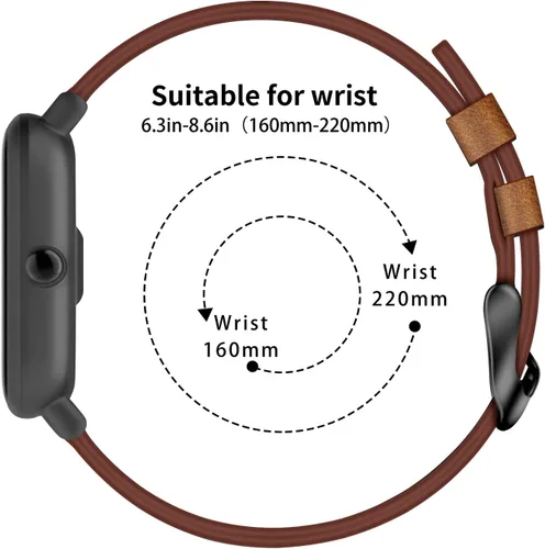 Miniatura 4 de Correa de cuero para Fossil Gen 6/5E 1.732 in/Gen 5 Carlyle/Garrett/reloj inteligente Julianna para mujer, correa de repuesto ajustable de cuero