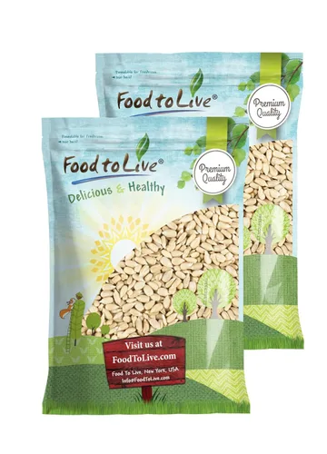 Miniatura 10 de Food to Live Semillas de girasol germinadas orgánicas con sal del Himalaya, 1 libra, granos crudos, perfectas para cocinar, hornear y aperitivos