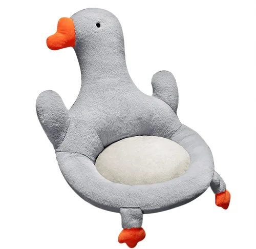 Miniatura 7 de Cojín de asiento de sillón de dibujos animados suave y acogedor cojín de felpa para silla de juegos, cojín de asiento cómodo de ganso, almohadilla