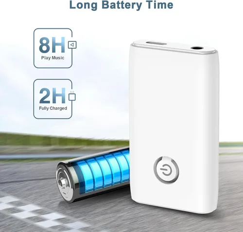 Miniatura 4 de Transmisor Receptor Bluetooth 5.3 Actualizado, Adaptador Inalámbrico Bluetooth 2 en 1 Portátil, Adaptador Aux Portátil para Coche, Receptor de Audio