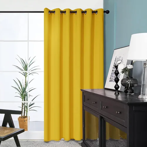 Miniatura 97 de Deconovo Cortina opaca, para oscurecer la habitación Gris claro
