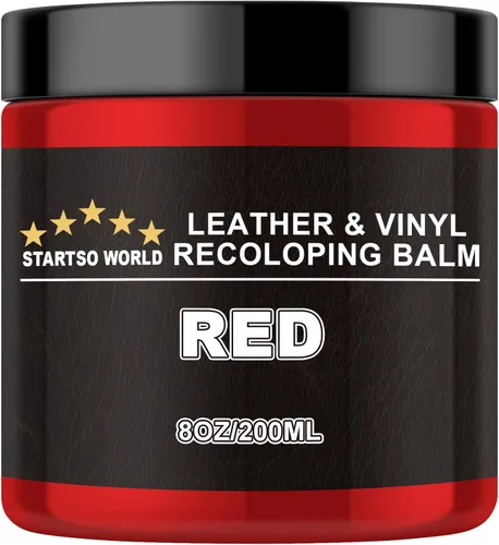 Miniatura 25 de STARTSO WORLD Bálsamo de recoloración de cuero, kit de reparación de cuero beige para muebles, sofás y asientos de automóvil, pintura para cuero
