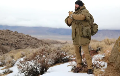 Miniatura 3 de Helikon-Tex Swagman Roll - Poncho militar multiusos - Poncho de emergencia, manta y chaqueta Woobie Camuflaje de noche del desierto