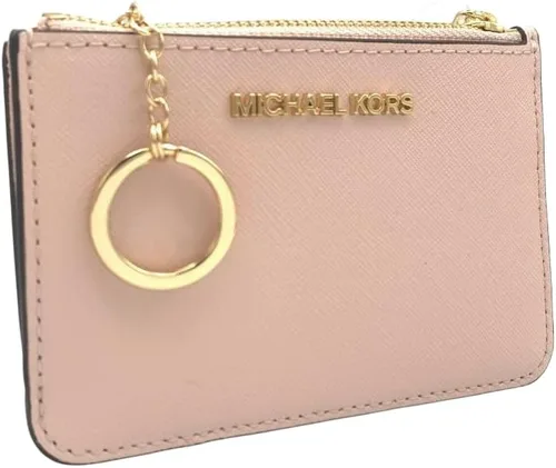 Miniatura 2 de Michael Kors Jet Set - Bolsa de viaje pequeña con cremallera superior y soporte para identificación en piel Saffiano rubor en polvo Powder Blush