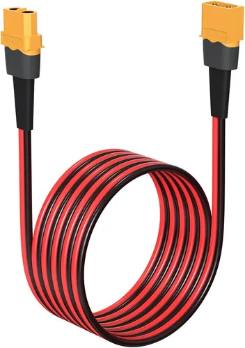 Miniatura 12 de ELFCULB 10AWG 2FT XT60 Cable de Extensión 2 6 10 20 35 50 75 100FT Conector XT60 Hembra a Macho para Batería RC Estación de Energía Portátil Panel