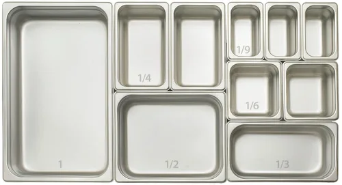 Miniatura 2 de Winco Bandeja de vapor antiatascos, 1/6 por 4 pulgadas, peso estándar