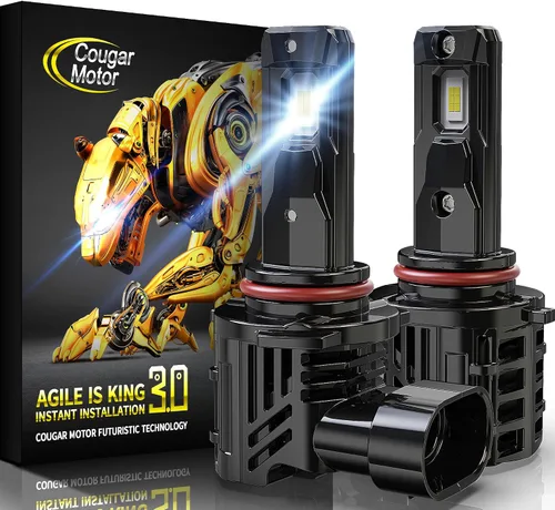 Miniatura 11 de Cougar Motor Bombillas antiniebla H4, sin polaridad con ventilador de refrigeración ATV/UTV H4, lámparas antiniebla auxiliares, Plug-N-Play, paquete