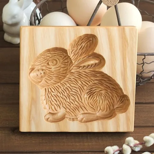 Miniatura 26 de Molde de Galletas de Madera, Molde de Horneado 3D, Herramienta de Decoración de Gravura para Artesanía, Adecuado para Halloween, Acción de Gracias