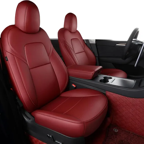 Miniatura 12 de Funda INCH EMPIRE para asiento de coche, ajuste personalizado para Tesla Model 3, protector de cojín de asiento de cuero sintético para 2017 2018