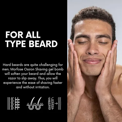 Miniatura 3 de Gel de afeitar para hombres para pieles sensibles – Gel de afeitado de peluquero antiirritación, fórmula hidratante y protectora, deslizamiento