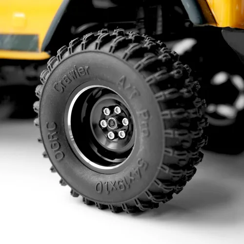Miniatura 2 de OGRC 1.0 Ruedas Beadlock 3mm de desplazamiento negativo con llantas de 32g para crawler pesado con anillos de rueda de latón para TRX4M SCX24 Axial